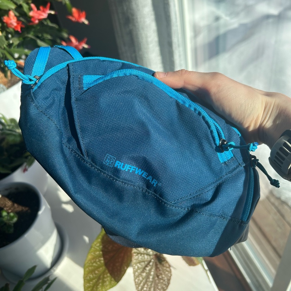 RuffWear Navy and Teal treat bag